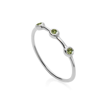 Zia Trio Shine Silver Ring