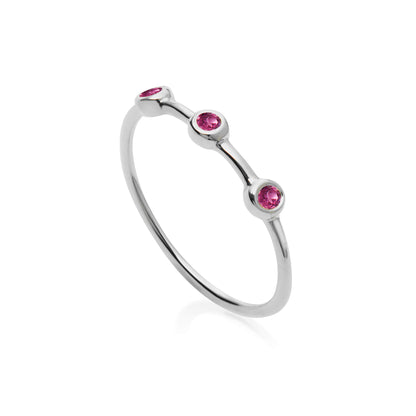 Zia Trio Shine Silver Ring