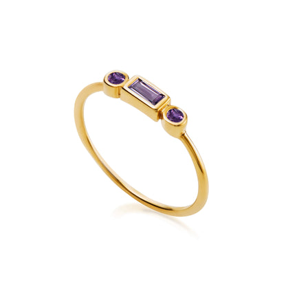 Zion Midnight Gold Ring
