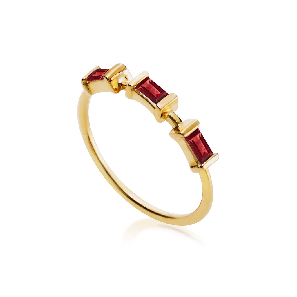 Ria Trio Midnight Gold Ring