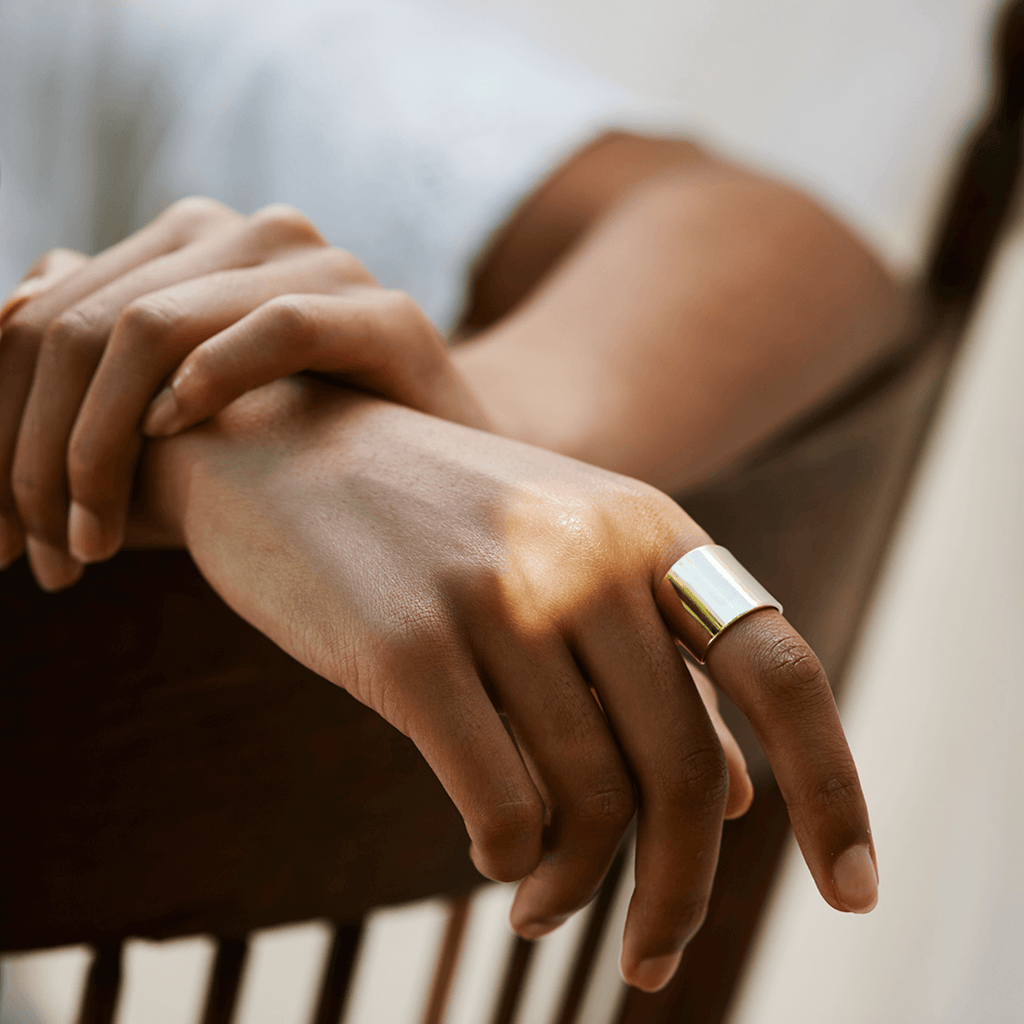 Wide Cuff Brass Ring