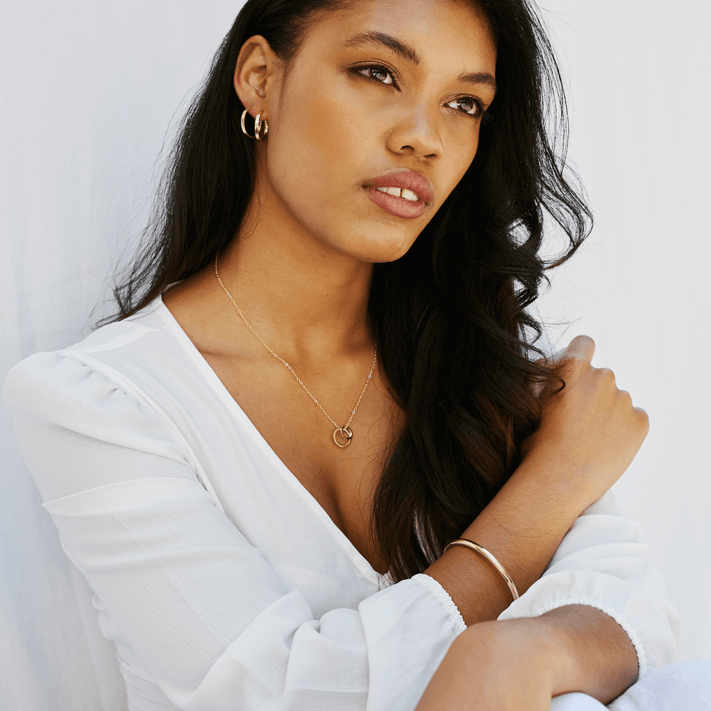 Double Circle Necklace
