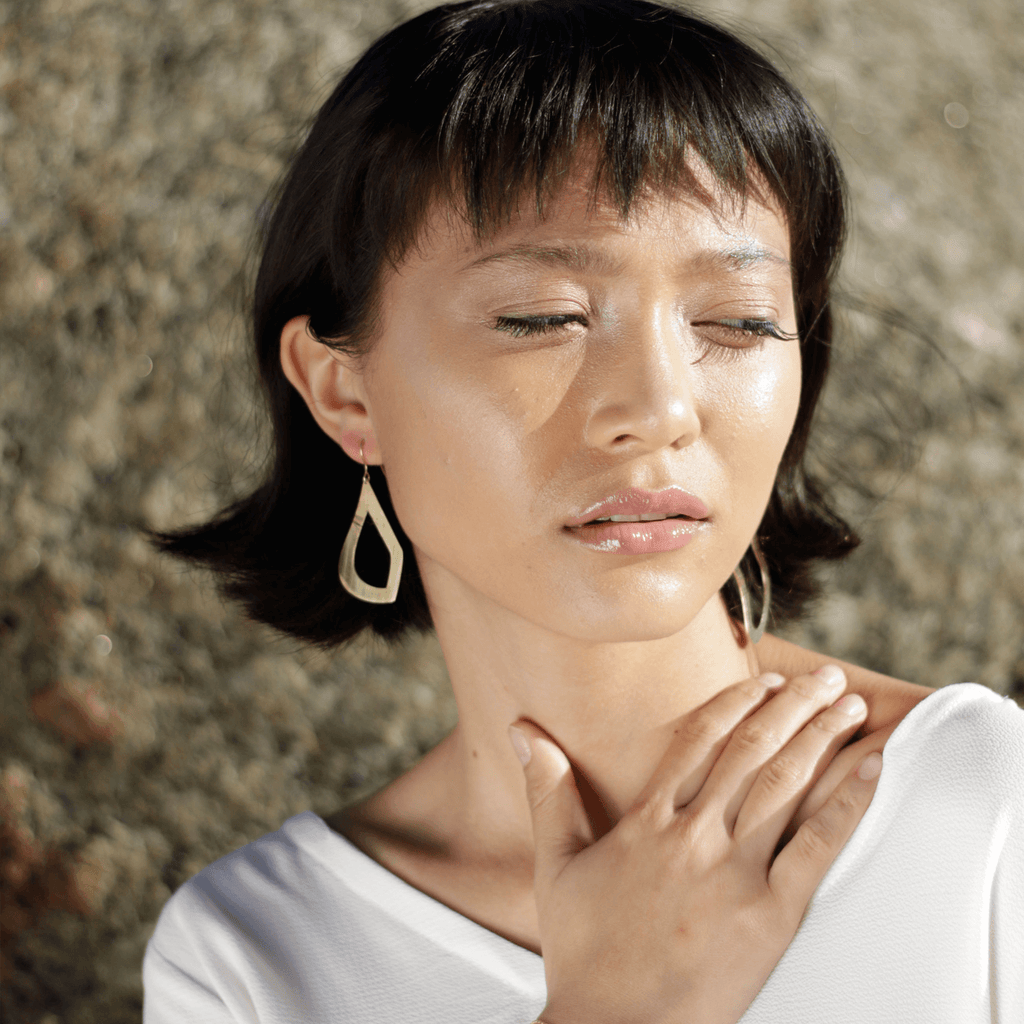 Drop Brass Earrings