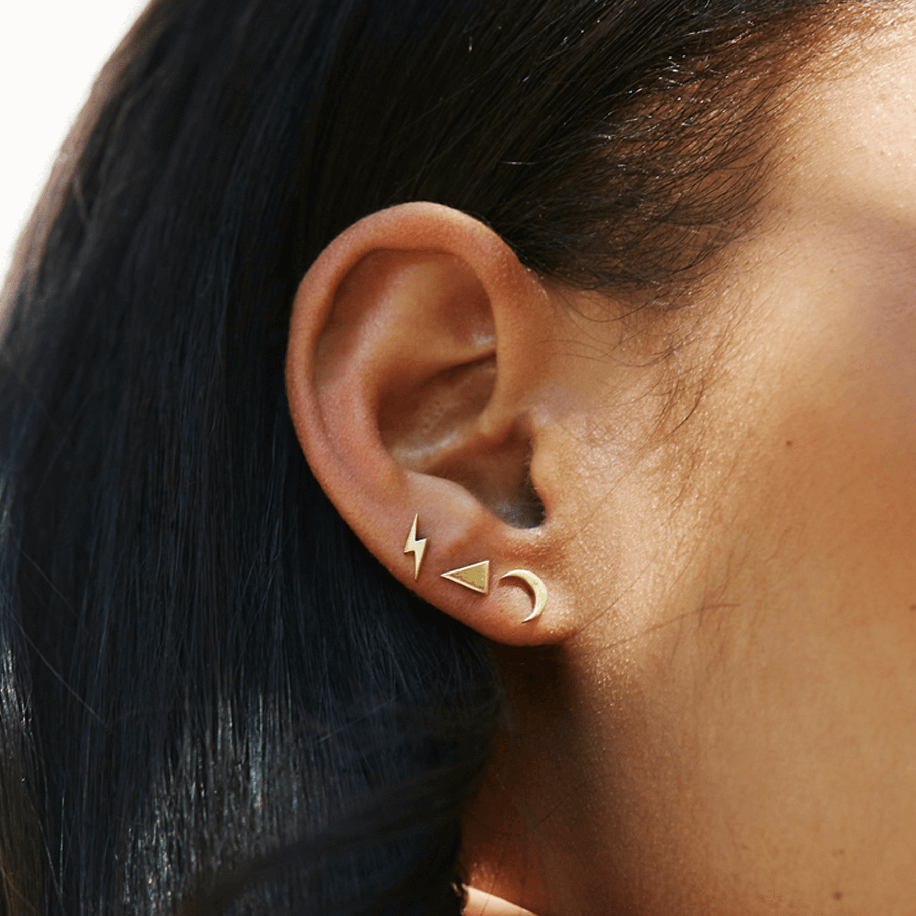 Tiny lightning 2025 bolt earring