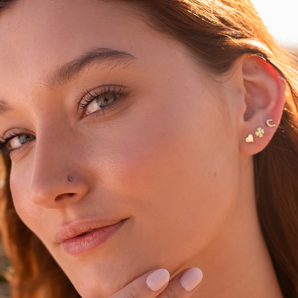 Tiny Horseshoe Studs